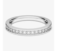 Swarovski Rare White Rhodium Plated Ring - Bold Statement | Acotis Diamonds - Size 58 - Swarovski Crystal / Rhodium Plated