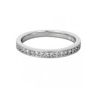 Swarovski Rare White Rhodium Plated Ring - Bold Statement | Acotis Diamonds - Size 58 - Swarovski Crystal / Rhodium Plated