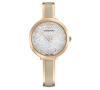 Swarovski , Delight Crystalline Bracelet Watch Grey Rosegold ,Pink female, Sizes: ONE SIZE