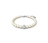 Swarovski Remix Bracelet, Crystal Pearls and White Pavé Crystals on a Rhodium Plated Chain, from the Remix Collection