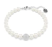 Swarovski Remix Collection strand, Crystal pearl, White, Rhodium plated