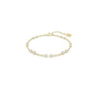 Swarovski Swa Remix Strand, White, Gold shiny