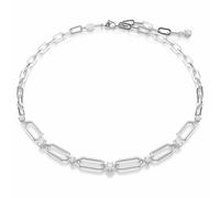 Constella necklace, White, Rhodium plated