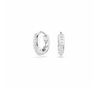 Swarovski Rhodium Plated Crystal Matrix Mini Hoop Earrings