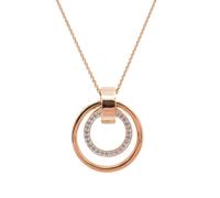 Swarovski Rose Gold Necklace Hollow Pendant Circular Ladies Jewellery - GENUINE