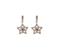 Swarovski Rose Gold Star Earrings 5617769