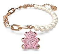 Swarovski Rose Gold Tone Plated Pink Teddy Bear Bracelet
