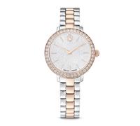 Swarovski Silver Coloured Matrix 3-link Metal Bracelet Watch