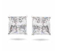 Swarovski Silver Earrings Attract Square Crystal Studs Jewellery NEW GENUINE