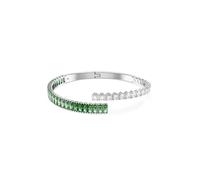 Swarovski Jewellery Swarovski Matrix Mixed Cuts Green Crystal Bangle 1.2cm, 16.7cm