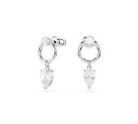 Swarovski Mesmera Pierced Earrings, White, Rhodium plated