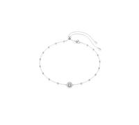 Una Angelic pendant, Round cut, Double sided motifs, White, Rhodium plated