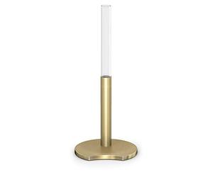 Swarovski Single Stem Vase, Glass Vase with a Brushed Gold Tone Base, from the Swarovski Garden Tales Collection