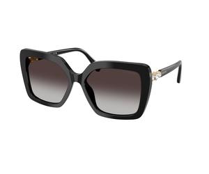 Swarovski SK6049 10018G Woman Sunglasses Acetate Black Grey Butterfly Normal Nuanced