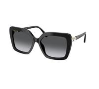 Swarovski SK6049 1001T3 Woman Sunglasses Acetate Black Grey Butterfly Polarized Shaded