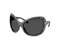 Swarovski SK6052 108787 Woman Sunglasses Injected Grey Grey Butterfly Normal