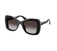 Swarovski SK6062U 10938G Woman Sunglasses Acetate Black Grey Butterfly Normal Nuanced