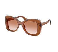 Swarovski SK6062U 109573 Woman Sunglasses Acetate Brown Brown Butterfly Normal Nuanced