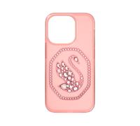Swarovski Signum smartphone case, Swan, iPhone 14 Pro, Pink
