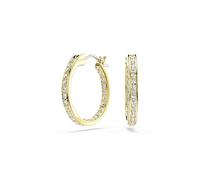 Swarovski Sommerset Pierced Earrings, White, Gold plated