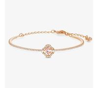 Swarovski Sparkling Dance Rose Gold Tone Pink and White Crystal Bangle 5516476 M