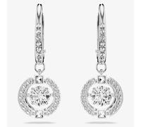 Swarovski Sparkling Dance White Crystal Dropper Earrings 5504652