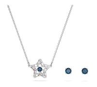 Swarovski Jewellery Swarovski Stella Mixed Cuts Star Blue Necklace & Earrings Set 38-41cm