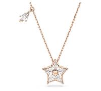 Swarovski Stella Star Pendant Necklace, Kite Cut Clear Crystals in a Rose Gold Tone Plated Setting, from the Stella Collection