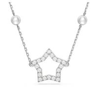 Swarovski Stella Star Necklace, White Pavé Crystals in a Rhodium Plated Setting, from the Stella Collection