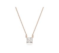 Swarovski Stilla Attract Clear Crystals And Rose Gold Tone Necklace 5510698 For Women