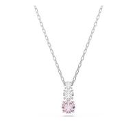 Swarovski Stilla Attract Collection, Round Cut, Pink, Rhodium Plated