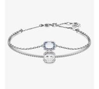 Swarovski Stilla Blue Mixed Cuts Rhodium Plated Bangle 5668244 (M)