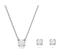 Swarovski Stilla Collection Set, White, Rhodium plated