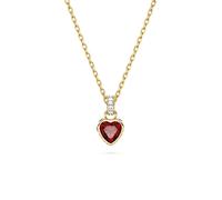 Swarovski Stilla Pendant Necklace Goldplated Stainless Steel 5648750 - Woman - Stainless Steel Gold/Red 42 cm