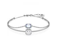 Swarovski Stilla Mixed Cuts Blue Rhodium Plated Bangle 5668244 - Premium - Swarovski Crystal / Rhodium Plated