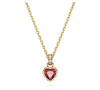 Swarovski Stilla Pendant Necklace Goldplated Stainless Steel 5648750 - Woman - Stainless Steel Gold/Red 42 cm