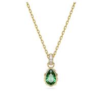 SWAROVSKI Stilla pendant, Pear cut, Green, Gold-tone plated (5648751)