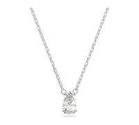 Swarovski Stilla Rhodium Plated Pear Cut White Pendant 5636708 - Bold - Swarovski Crystal / Rhodium Plated