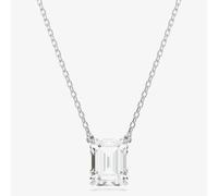 Swarovski Stilla Rhodium Plated White Octagonal Necklace 5693405