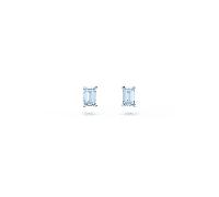 Swarovski Stilla Stud Blue Rhodium Plated Earrings 5639134