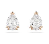 Swarovski Stilla Stud Earrings, Clear Pear-Cut Crystals in a Rose Gold-Tone Finished Setting, Part of the Swarovski Stilla Collection