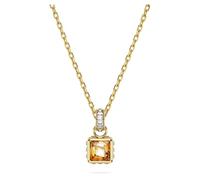Swarovski Stilla Gold + Yellow Square Necklace - 42.5cm