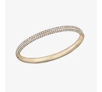 Swarovski Stone Rose Gold Tone Half Pave Bangle 5032850