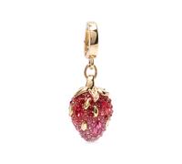 Swarovski strawberry-charm pendant - Gold One Size