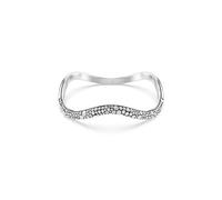 Swarovski Sublima Bangle Bracelet, Clear Round-Cut Crystals in a Rhodium-Finished Setting, Size L, Part of the Sublima Collection