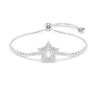 Swarovski Sublima Bracelet, Round Cut, Star, White, Rhodium Plated