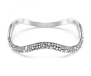 Swarovski Sublima Collection Bangle, Round cut, White, Rhodium plated