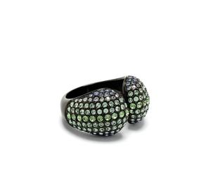Swarovski Sublima crystal-embellished cocktail ring - Black 55