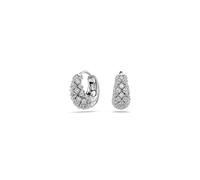 Swarovski Sublima Earrings, Clear Round-Cut Crystals in a Rhodium-Finished Setting, Part of the Swarovski Sublima Collection