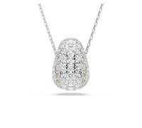 Swarovski Sublima Pendant Necklace, Clear Round-Cut Crystals in a Rhodium-Finished Setting, Part of the Sublima Collection